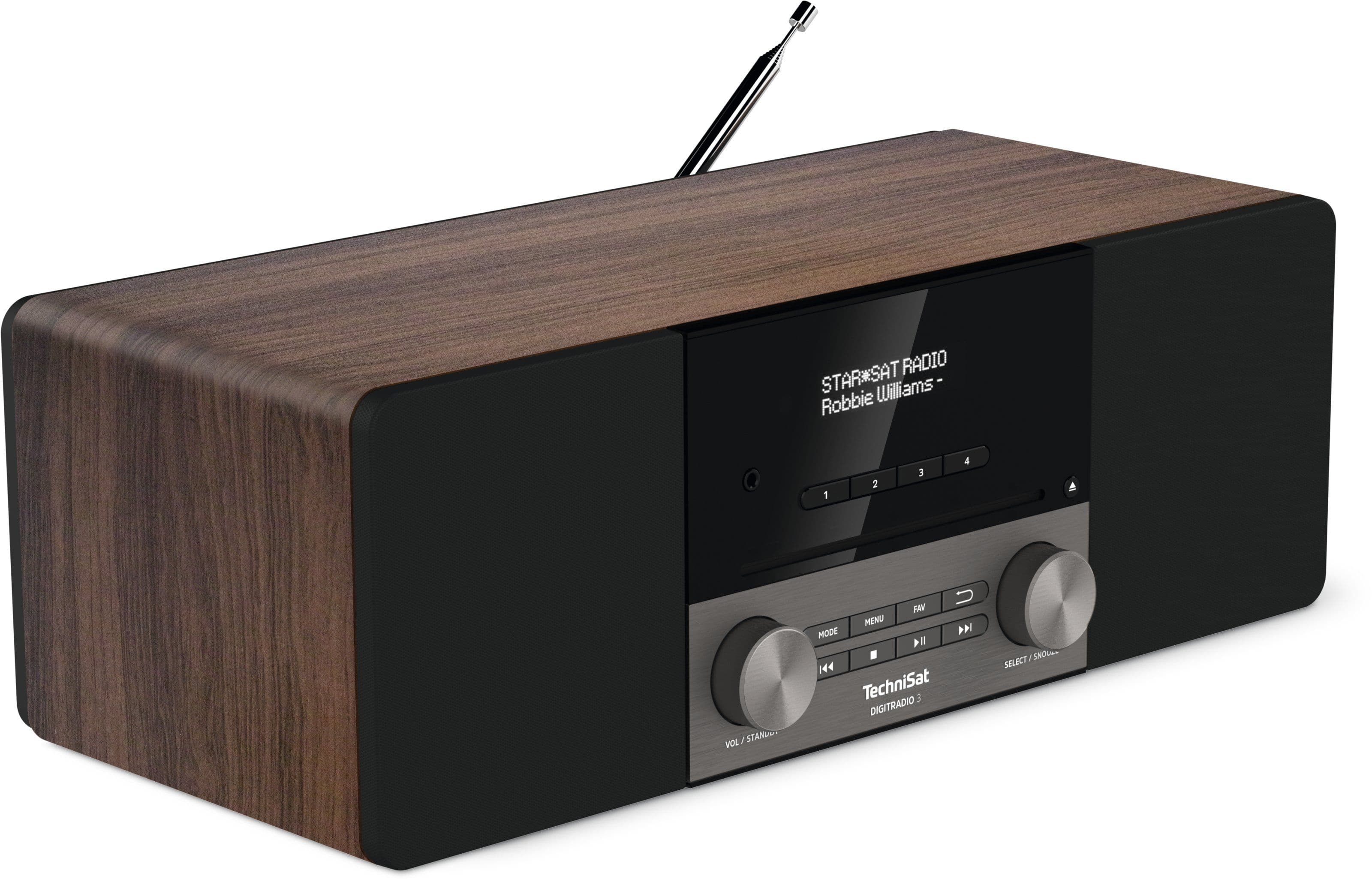 Technisat - TCT0004/3913 Radio 2x10W UKW DAB+ RDS Bluet. Wecker S