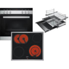 Siemens Hausgerate SIZOESET113 E-Herd Set: HE113FBS2 + EA645GN17 + HZ43