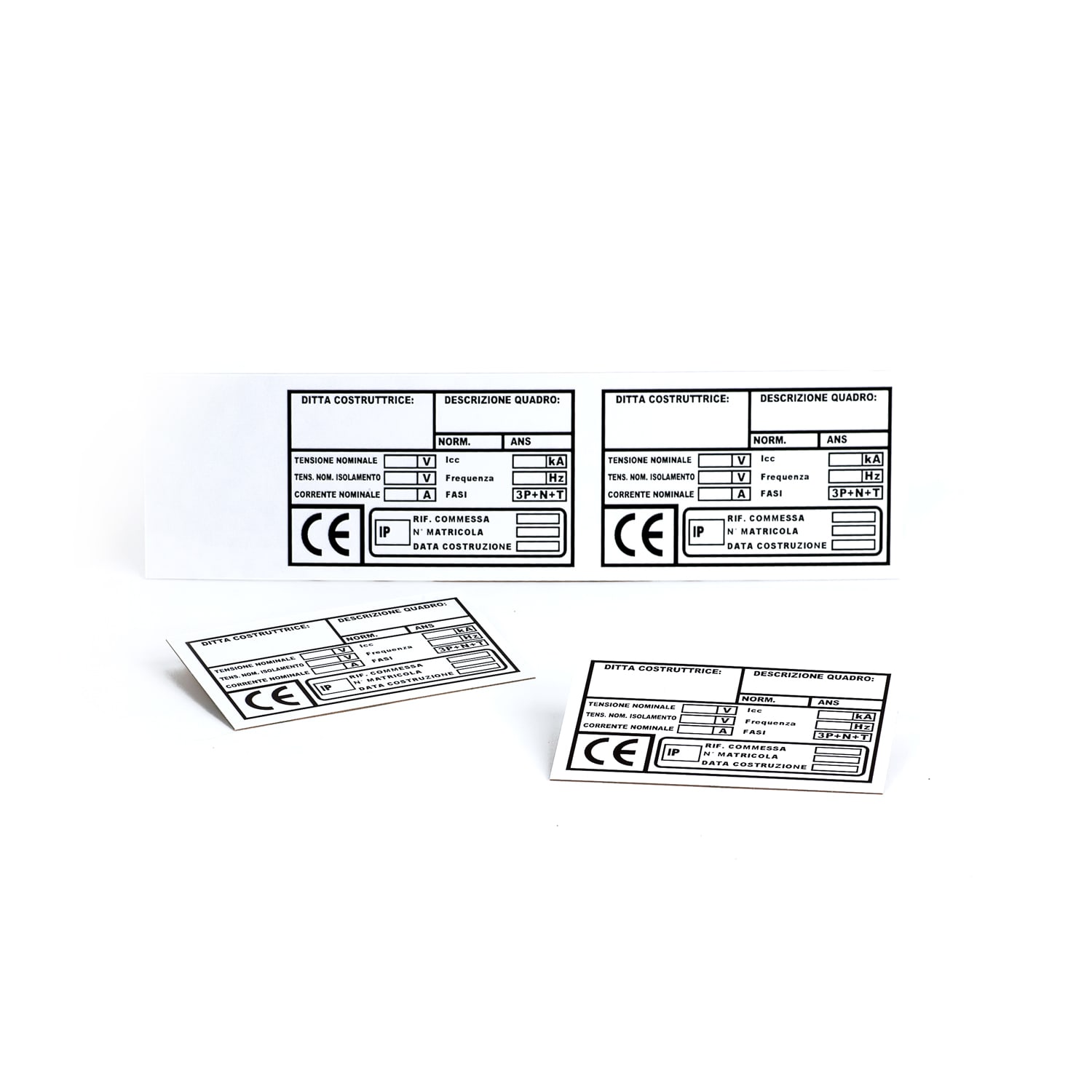GRAFOPLAST SRL GRAEVO60100W TARGA QUADRO PVC BIANCO 100X60MM 22PZ