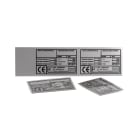 GRAFOPLAST SRL - GRAEVO60100M TARGA QUADRO PVC METAL 100X60MM 22PZ