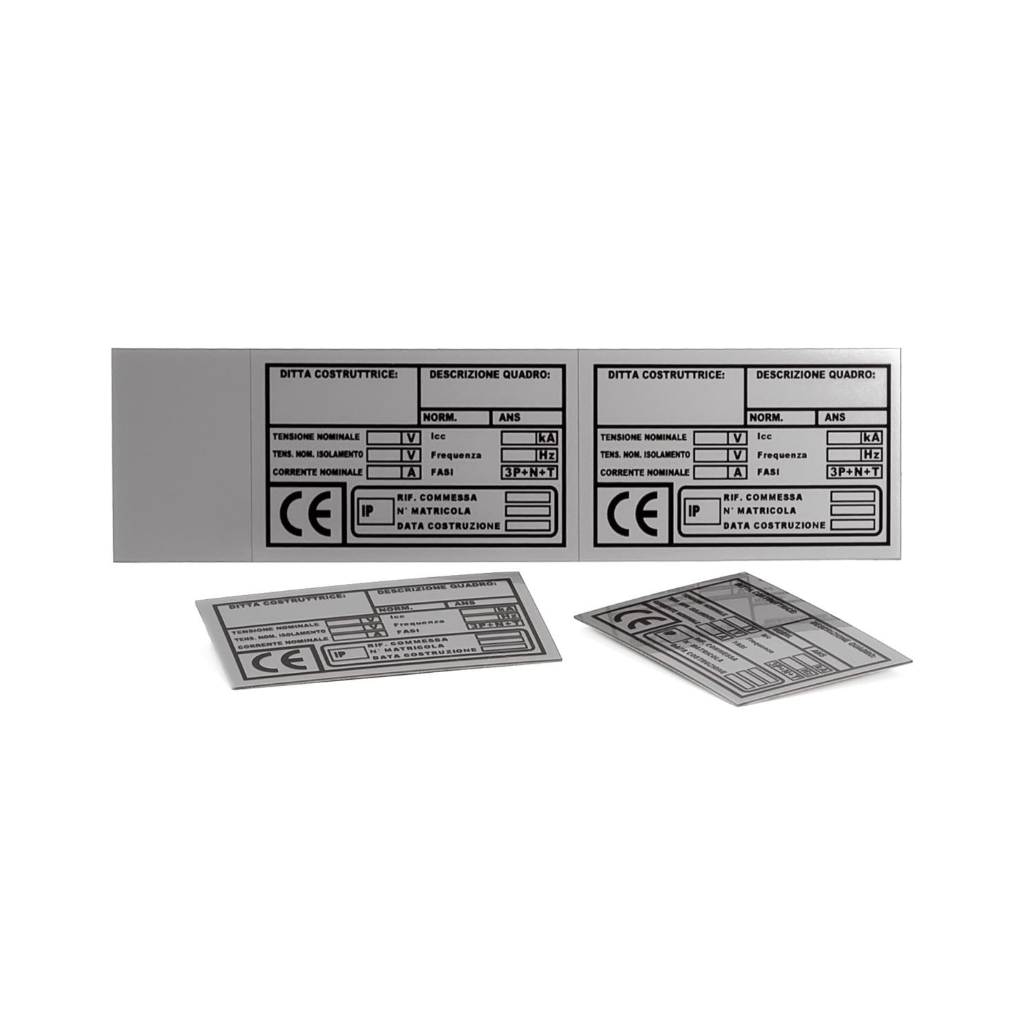 GRAFOPLAST SRL GRAEVO60100M TARGA QUADRO PVC METAL 100X60MM 22PZ