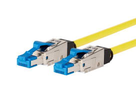 Metz - MEZ13084H5077-E Patchkabel 40G AWG 26 5,0 m gelb