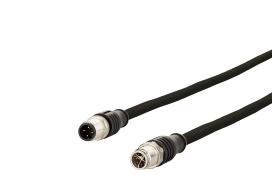 Metz - MEZ142M5Q11010 Verbindungsleitung M12 D-kodiert 1,0 m M