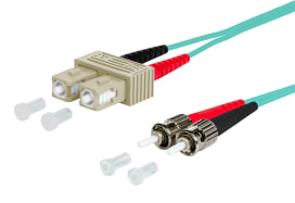 Metz - MEZ151J1EOAO05E OpDAT Patchkabel SC-D/2xST OM3, 0,5 m