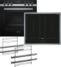 Siemens Hausgerate - SIZEQ521DA0ZM E-Herd Set: HE517ABS1 + EM645CQB5E + HZ5