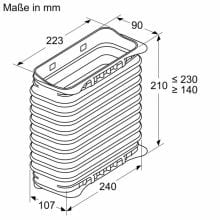 Siemens Hausgerate SIZHZ9VDSS2 Flachkanal VerbindungsstA1/4ck weiblich