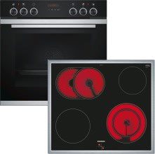 Siemens Hausgerate - SIZPQ211KA0AT E-Herd Set: HE273ABS0 + EA645GN17 edelst