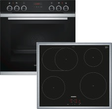 Siemens Hausgerate - SIZPQ211XA0AT E-Herd Set: HE273ABS1 + EI645CFB1E edels