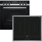 Siemens Hausgerate - SIZPQ561DA00 E-Herd Set: HE579GBS6 + EM645CQB5E edels