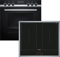 Siemens Hausgerate SIZPQ561DB00 E-Herd Set: HE579HBS6 + EM645CQB5E edels