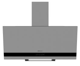 ELEKTRA BREGENZ - EKR9202823600 Dunstabzug Kaminhaube 90cm schrAg schwa