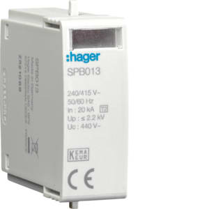 HAGER HAGSPB013 CARTUCCIA 40KA T2 IT 440V
