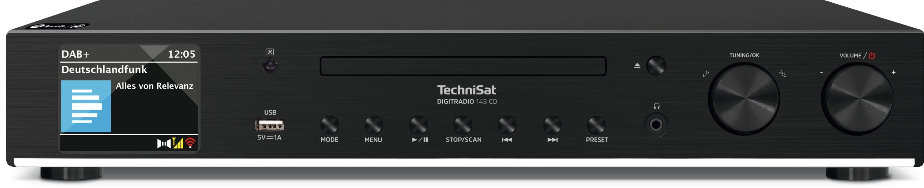 Technisat TCT0000/3989 Hifi-Komponente f. Empfang v. DAB+ CD MP