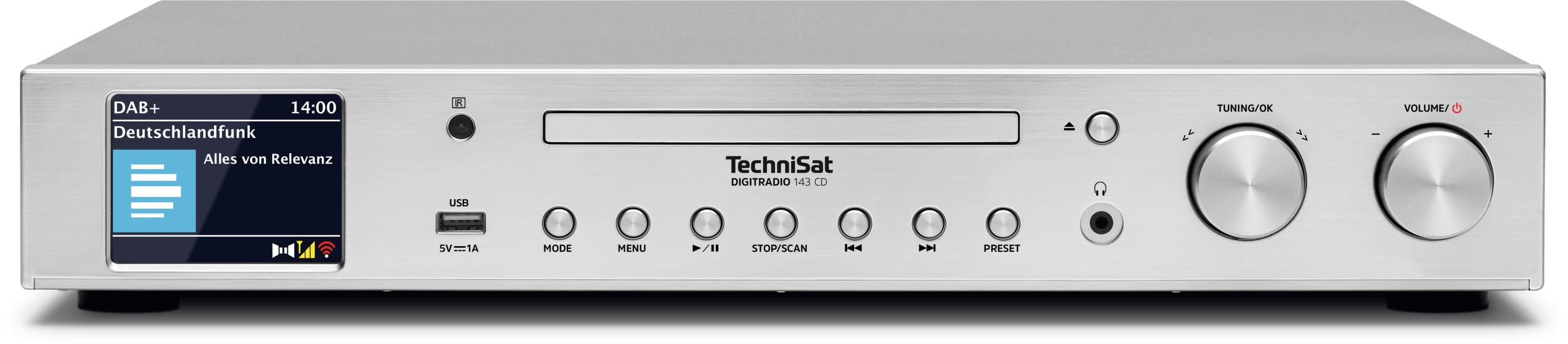 Technisat TCT0001/3989 Hifi-Komponente f. Empfang v. DAB+ CD MP