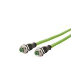 Metz - MEZ142M2X22010 M12 Patchkabel X-kodiert 1m M12 Buchse g