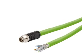 Metz - MEZ142M6X10200 M12 Patchkabel X-kodiert 20m M12 Stecker