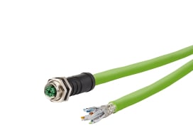 Metz - MEZ142M7X20010 M12 Patchkabel X-kodiert 1m M12 Buchse g