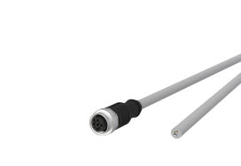 Metz - MEZ142MJA20010 M12 Sensorleitung A-kodiert 1m M12 Buchs