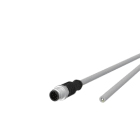 Metz - MEZ142MKA10010 M12 Sensorleitung A-kodiert 1m M12 Steck