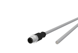 Metz - MEZ142MKA10050 M12 Sensorleitung A-kodiert 5m M12 Steck