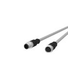 Metz - MEZ142MKA12010 M12 Sensorleitung A-kodiert 1m M12 Steck