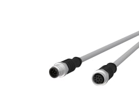 Metz - MEZ142MKA12050 M12 Sensorleitung A-kodiert 5m M12 Steck