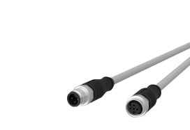 Metz - MEZ142MLA12010 M12 Sensorleitung A-kodiert 1m M12 Steck