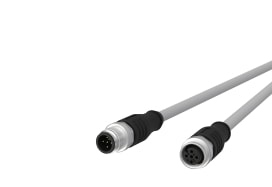 Metz - MEZ142MMA12010 M12 Sensorleitung A-kodiert 1m M12 Steck
