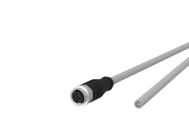 Metz - MEZ142MMA20010 M12 Sensorleitung A-kodiert 1m M12 Buchs