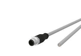 Metz - MEZ142MNA10020 M12 Sensorleitung A-kodiert 2m M12 Steck