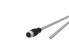 Metz - MEZ142MNA20020 M12 Sensorleitung A-kodiert 2m M12 Buchs