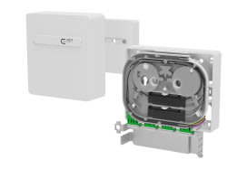 Metz - MEZ1501597G04HC OpDAT APL Anschlussbox splice 4xLC-D APC