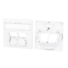 Metz - MEZ860023-27-I Zentralplatte 50x50mm 2 Port verkehrswei