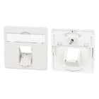 Metz - MEZ860056-I Zentralplatte 50x50mm 1 Port perlweiss E