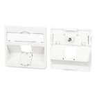 Metz - MEZ860210-0002-I Zentralplatte 50x50mm 1 Port reinweiss M
