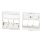 Metz MEZ860210-04-I Zentralplatte 50x50mm 3 Port perlweiss M