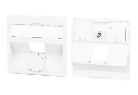 Metz - MEZ860210-27-I Zentralplatte 50x50mm 1 Port verkehrswei