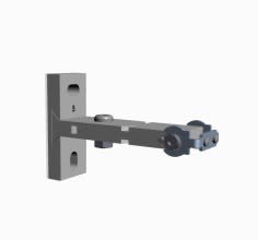 ETHERMA - ETR45063 T-Halter schwenkbar, silber fA1/4r EXO C