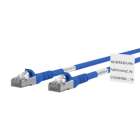 Metz - MEZ1308451044WE Patchkabel Cat.6A AWG 26 1,0 m blau mit