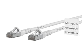 Metz - MEZ1308455088WE Patchkabel Cat.6A AWG 26 5,0 m weiA mit