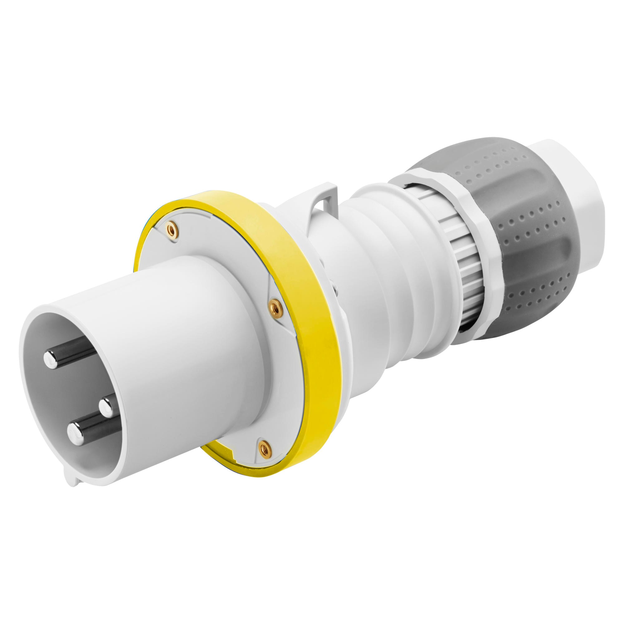GEWISS - GEWGW61014H SPINA MOBILE DIRITTA HP - IP44/IP54 - 3P+T - 63A - 100-130V 50/60HZ - GIALLO - 4H - CABLAGGIO A MANTELLO
