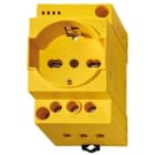 FINDER SPA - FIN7U0082300012 PRESA DA QUADRO GIALLA CON LED