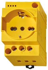 FINDER SPA FIN7U0082300012 PRESA DA QUADRO GIALLA CON LED