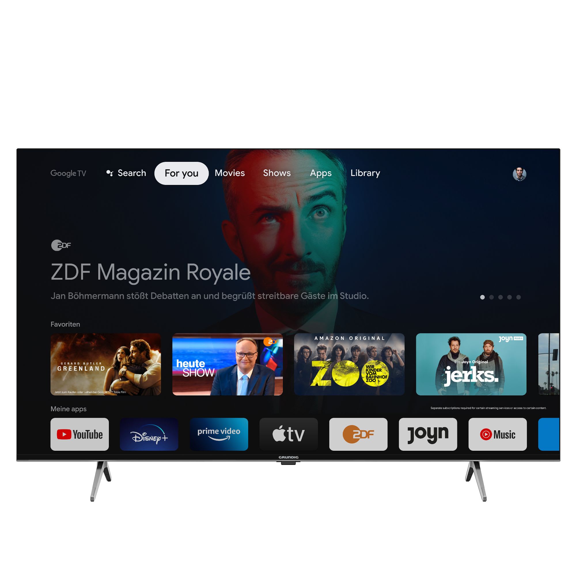 GRUNDIG - GRUAX3T00 LEDTV 139cm UHD 1700VPI DVBT2/C/S Google