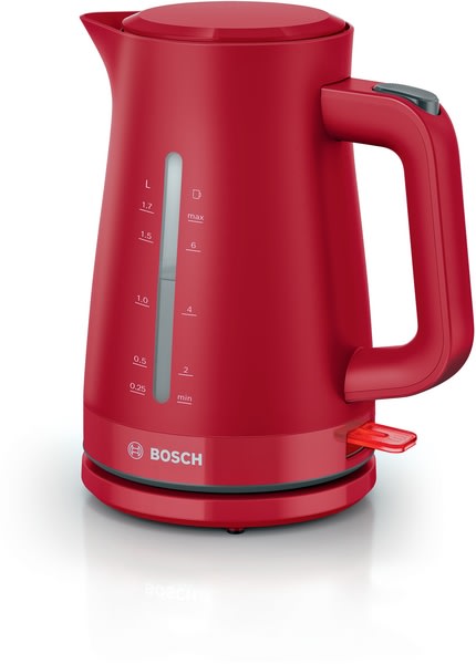 BOSCH ROBERT - BOSTWK3M124 Wasserkocher 2400W 1.7L kabellos rot