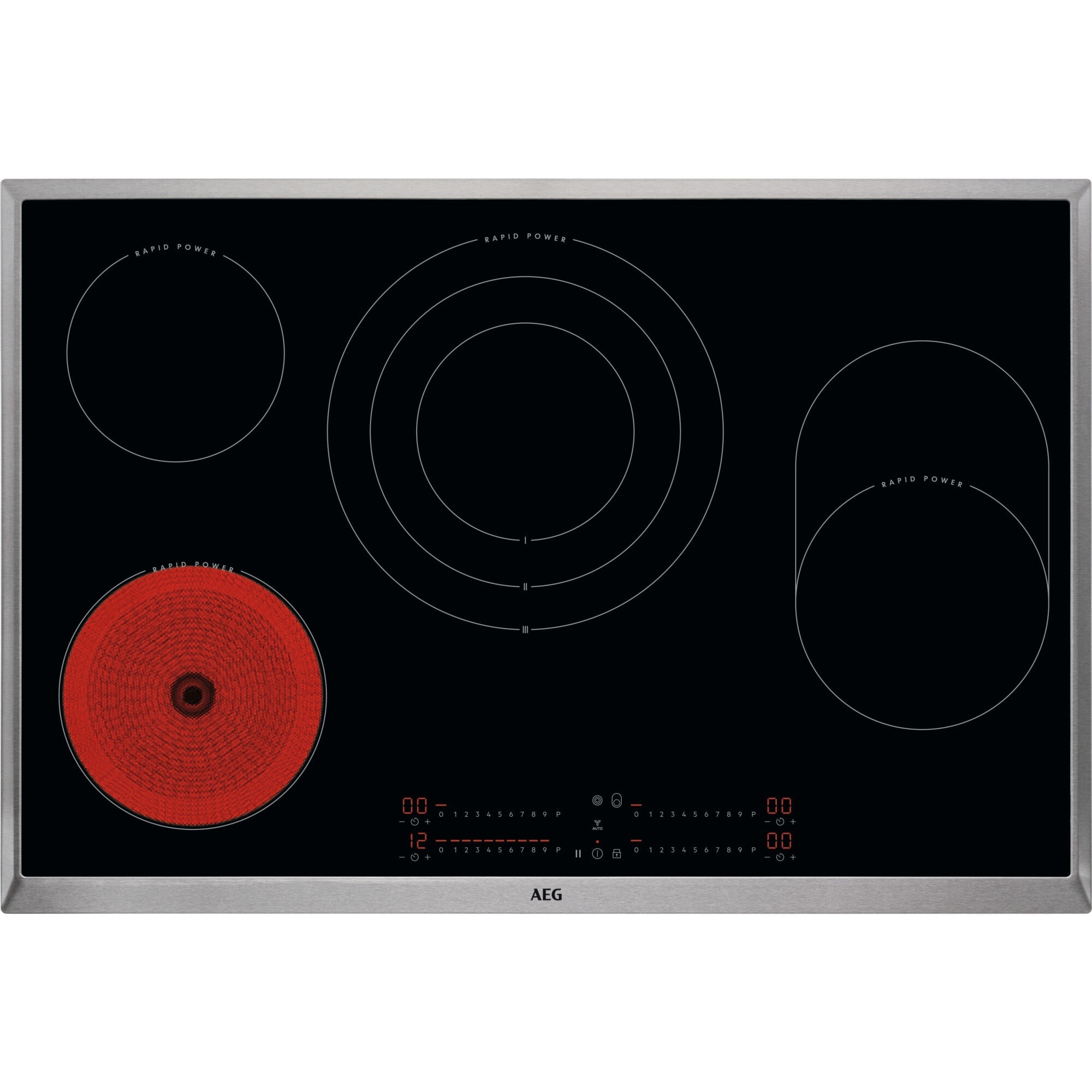 AEG HAUSGERATE AGZ949598121 Glaskeramik Kochstelle 76.6cm Dreikr. Br