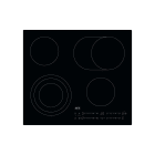 AEG HAUSGERATE - AGZ949492638 Glaskeramik Kochstelle 58cm Dreikr. BrA