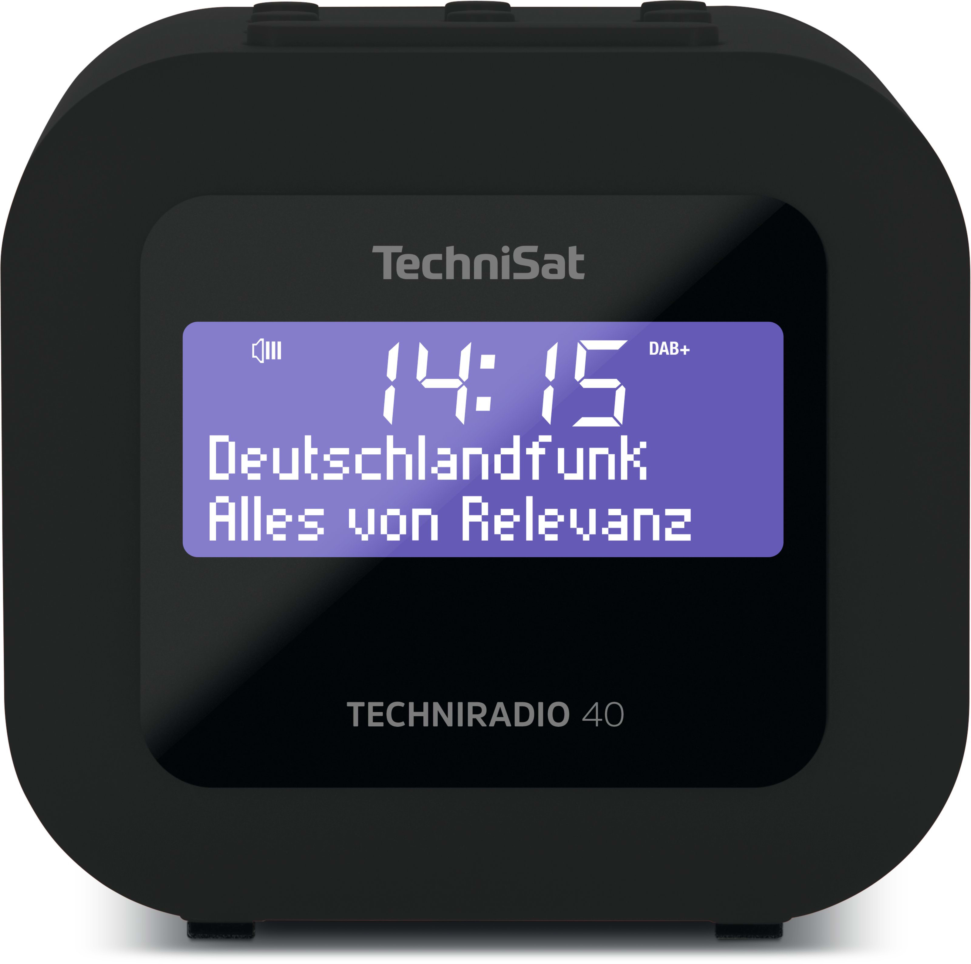 Technisat - TCT0000/2940 Radiowecker 1.2W 2Weckz. UKW/DAB+ RDS sw