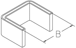 DIETZEL - DIE104708 Schutzkappe, Profil U40, 40 mm, Polyethy