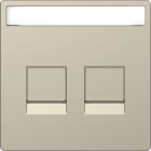 SCHNEIDER ELECTRIC - SNRMTN4564-6033 Piastra conn mod, 2 slot, etich, serr antipolvere, sahara, System Design